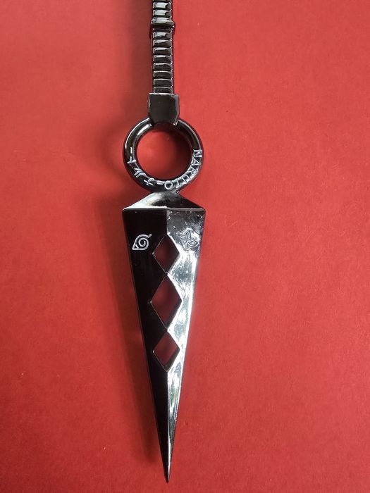 Brelok Naruto Kunai Czarny Metalowy Gadzet dla Fana Anime