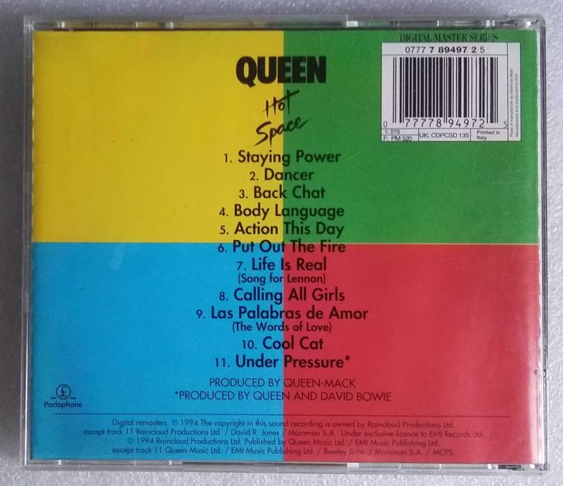 Queen - Hot Space- CD