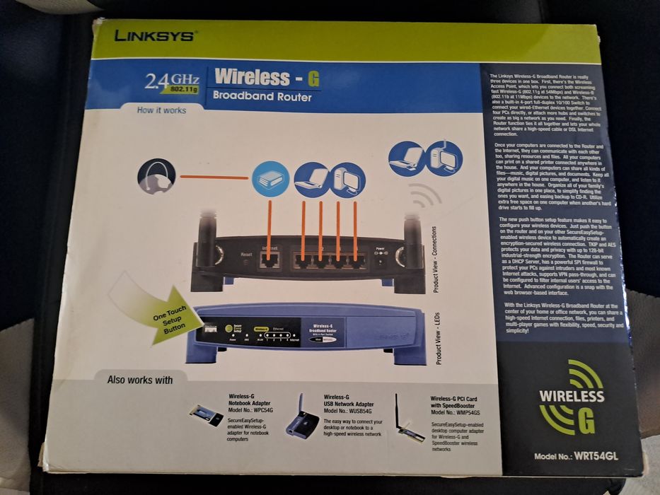 Router Linksys Cisco WRT54GL vpn