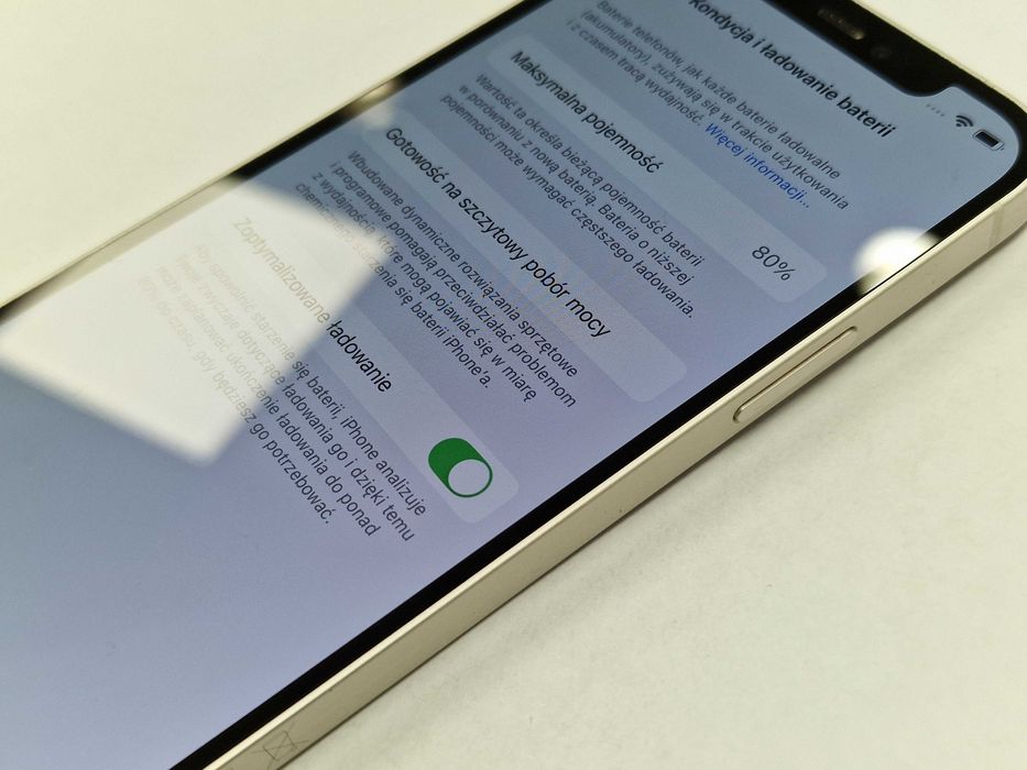 Iphone 12 128GB/ White/ Bat 80%/ Grade A- / Gwarancja + ładowarka
