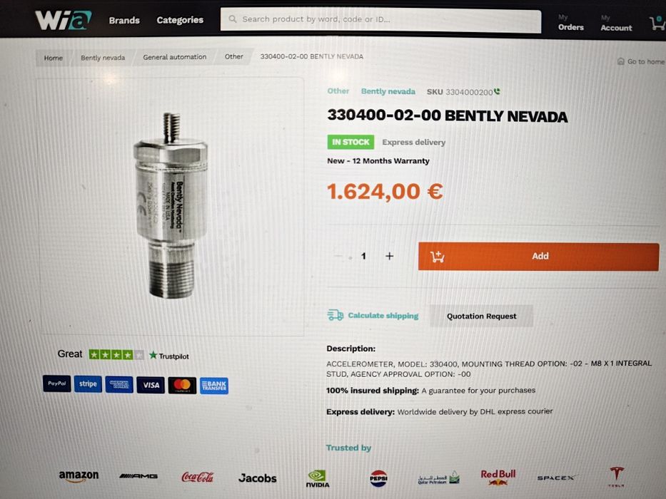 Acelarometros Bently Nevada