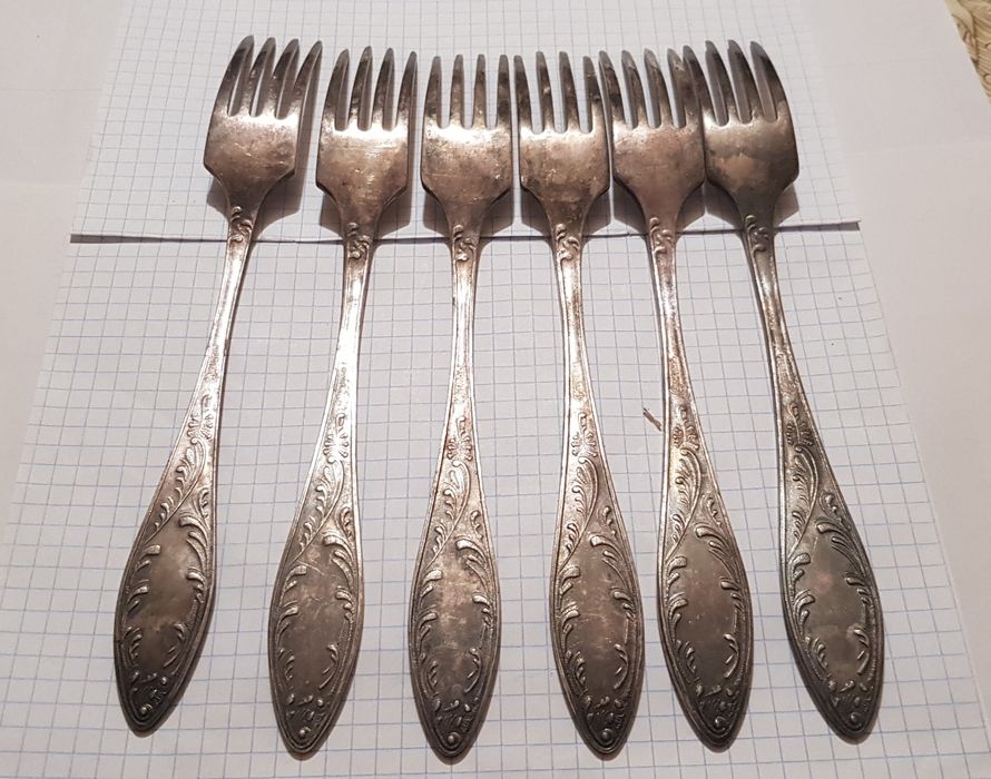 Вилки СССР посеребрение мнц как новые.
