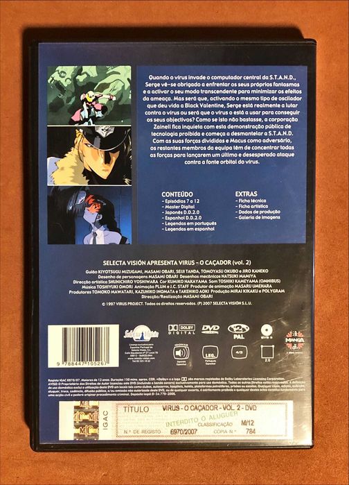 FILME DVD [22€ cada] Akira Escaflowne Evangelion Ghost Inuyasha Ninja