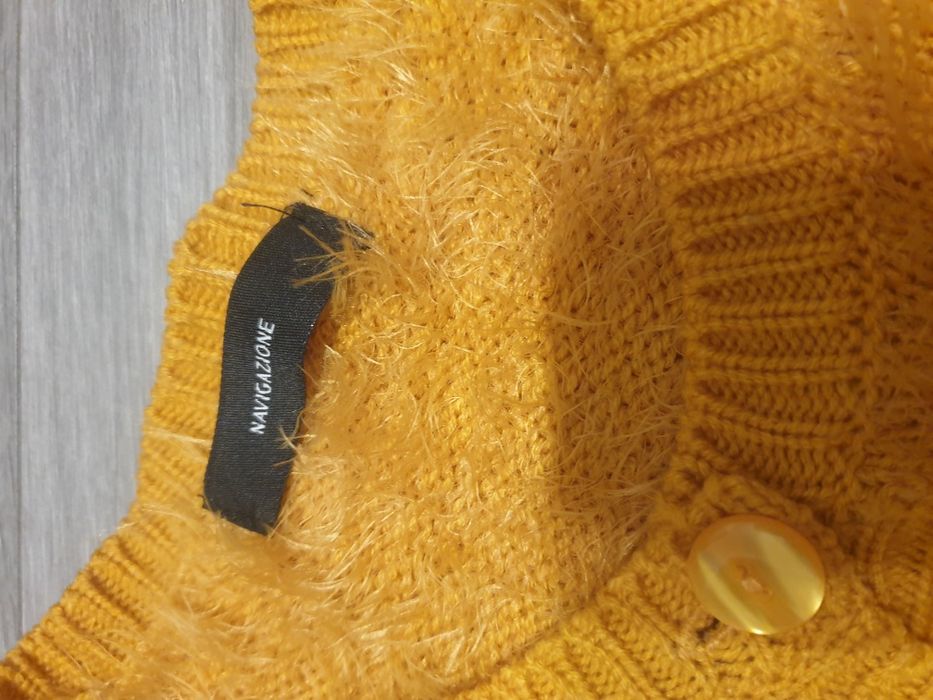 Sweter damski L sweterek puszysty miękki rozpinany