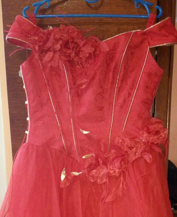 Плаття випускне, червоне,  Розмір 46-48-50