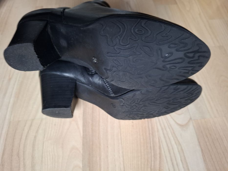 Botki skórzane 5th AVENUE r. 38, obcas 4 cm