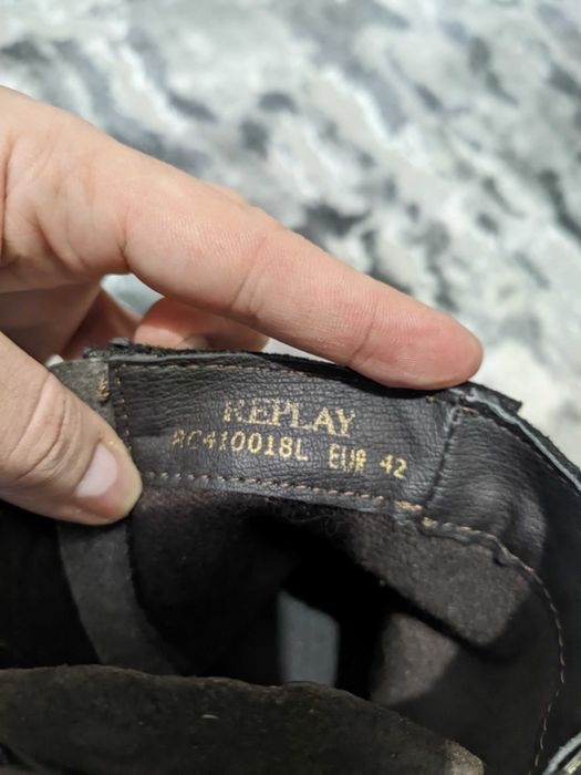 замшеві Італійські чоловічі ботинки Replay