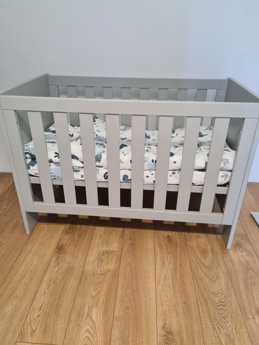 Łóżeczko Pinio 120x60 szare