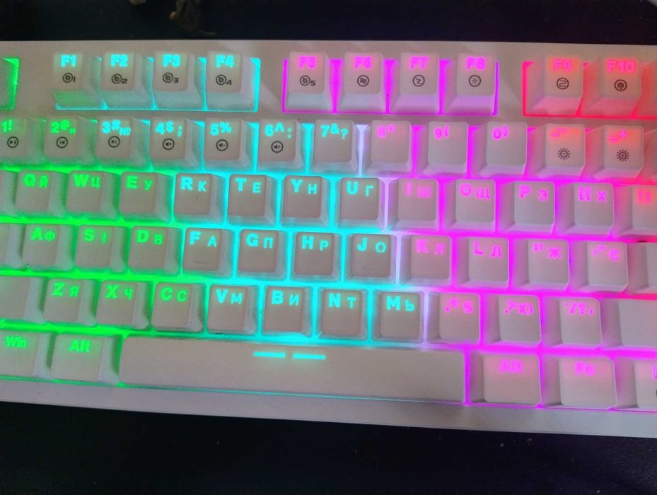 Клавіатура механічна дротова RZTK Bifrost Rainbow Light Kailh Red