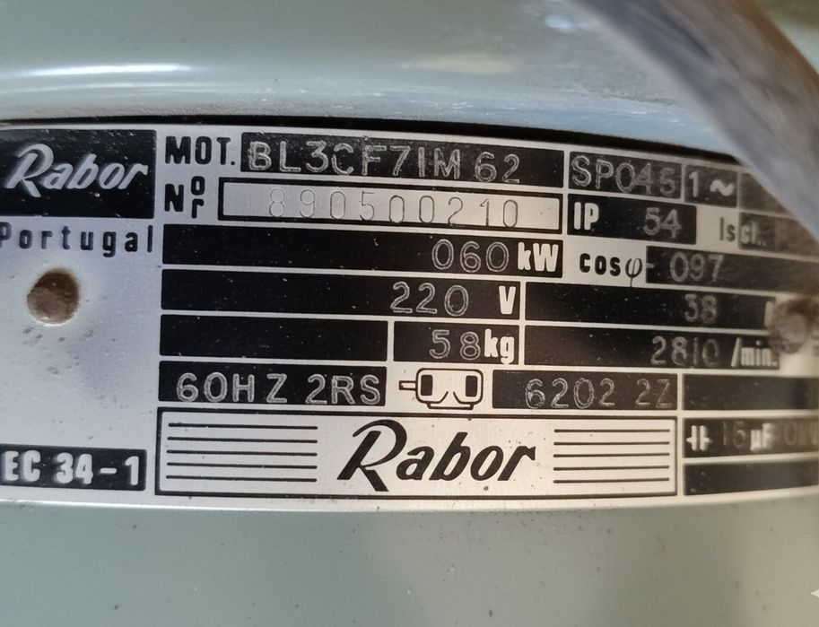 Bomba de Água Rabor – Motor Monofásico