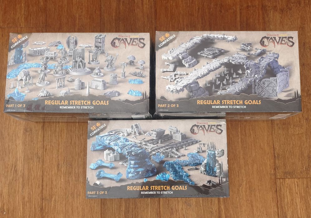 Jaskinia teren figurki Dungeons and Lasers Caves regular stretch goals