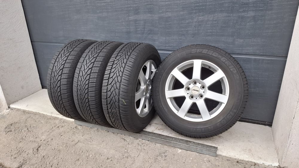 4x Koła zimowe 5x112 VW Audi 215/65 R16