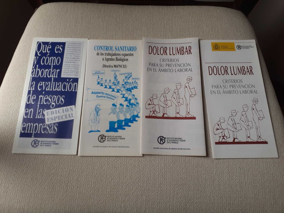 Panfletos de higiene e segurança no trabalho