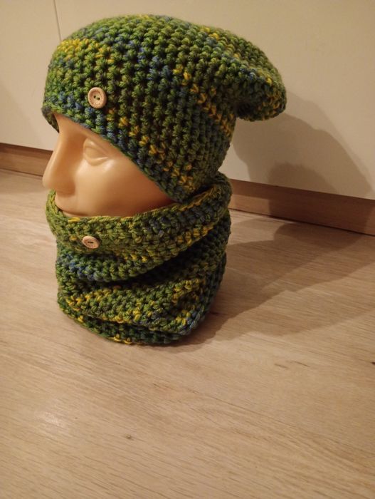 Komplet handmade szydełko