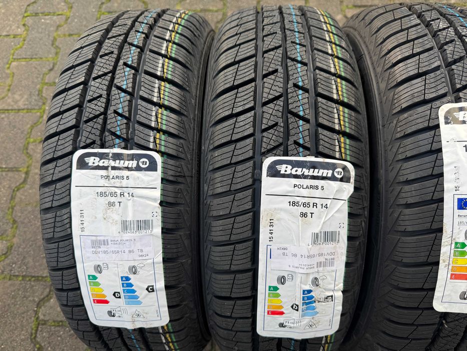 4x Nowe opony Zimowe 185/65r14 BARUM POLARIS 5 (2024r)