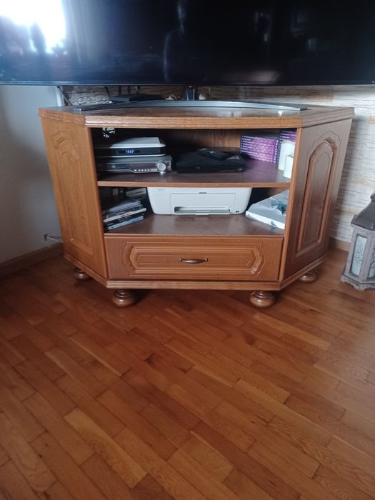 Meblościanka kredens z dębu (lata 80/90)