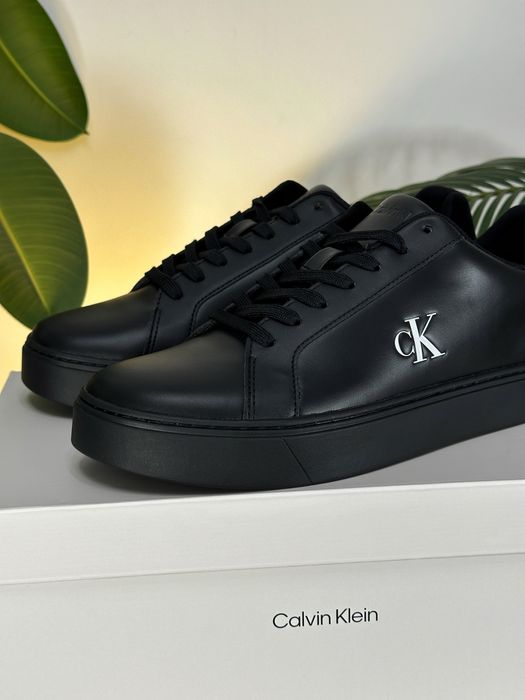 Шкіряні кросівки кеди Calvin Klein оригінал Мужские кожаные кеды CK