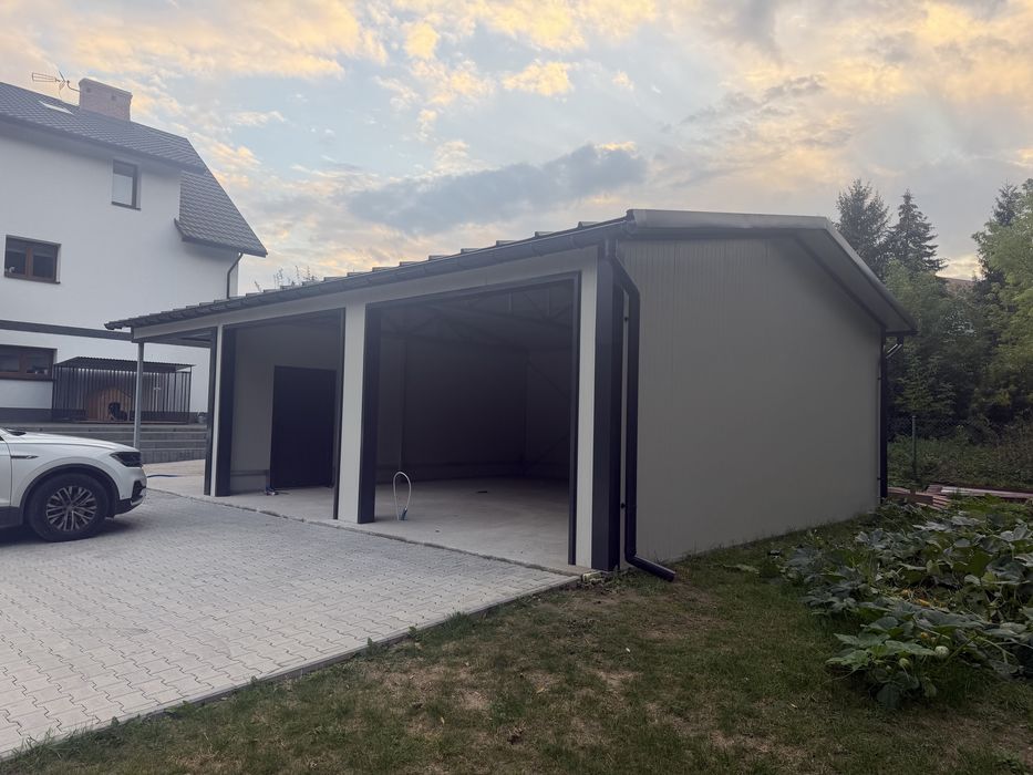 Garaż Budynek Gospodarczy Ocieplany Konstrukcja CARPORT Pawilon handlowy