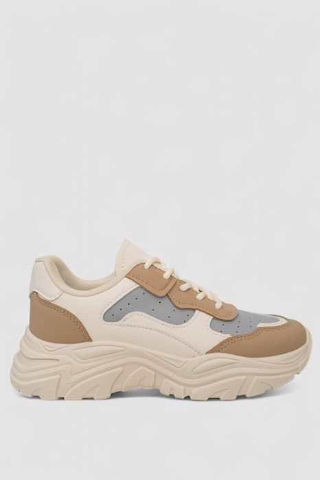 Кросівки жіночі, колір бежевий