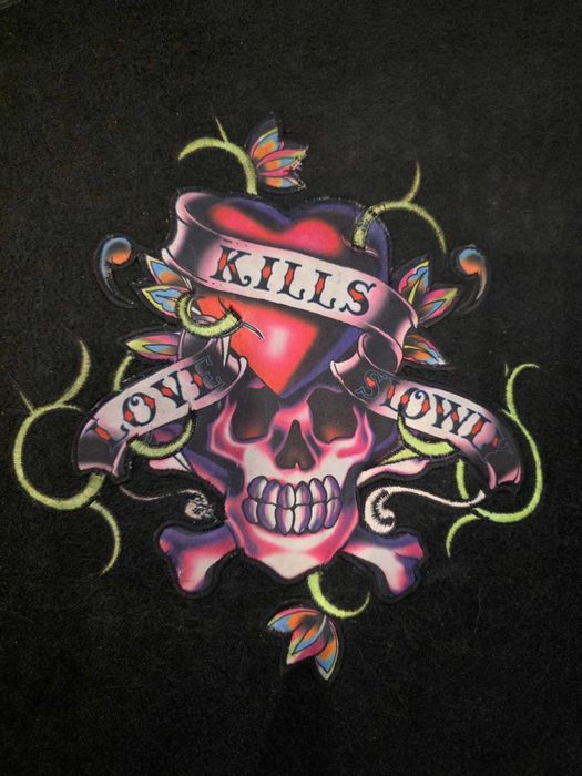 Jogo de 4 tapetes auto originais ED HARDY – LOVE KILLS SLOWLY