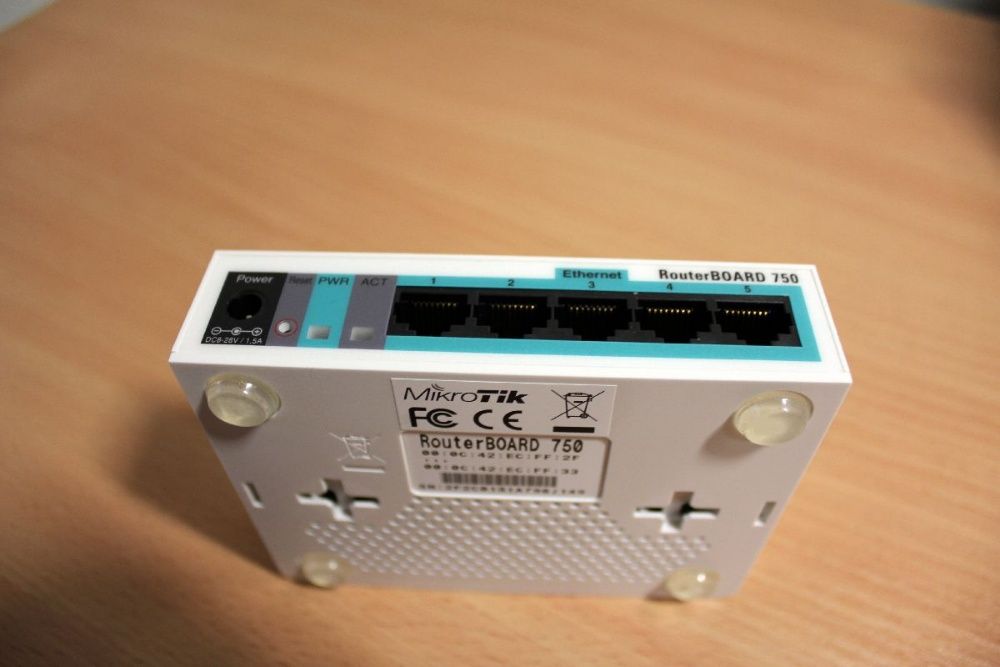 Роутер (маршрутизатор) MikroTik RB750UP (модифицирован из RB750)