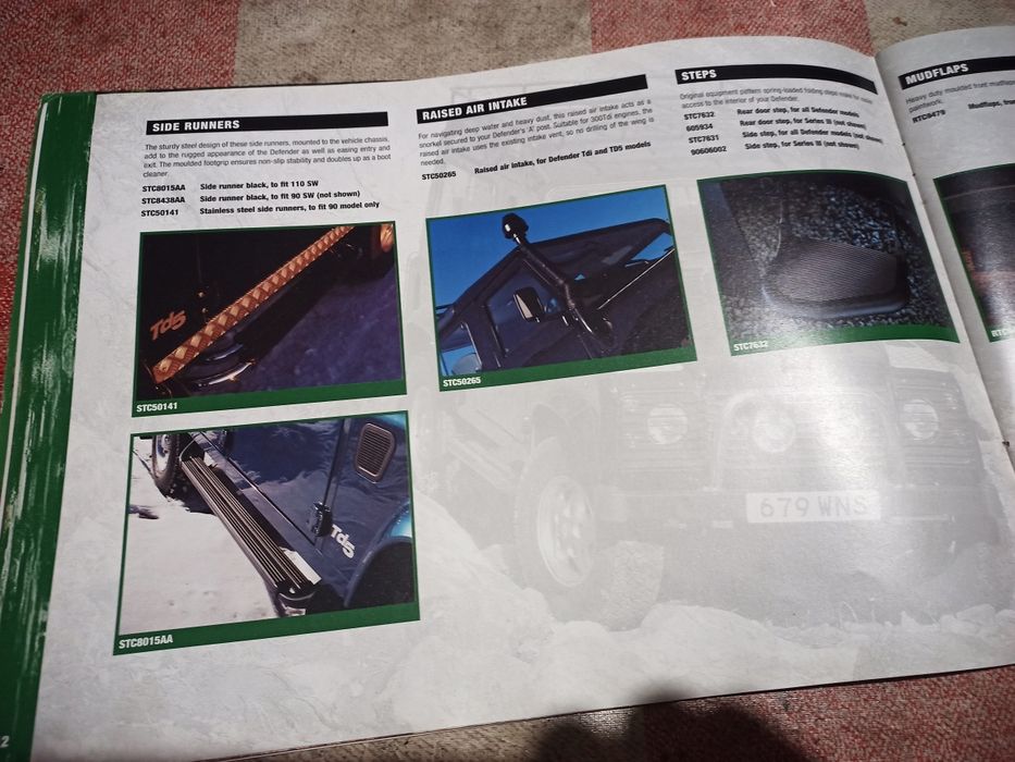 Catálogo acessórios land rover defender