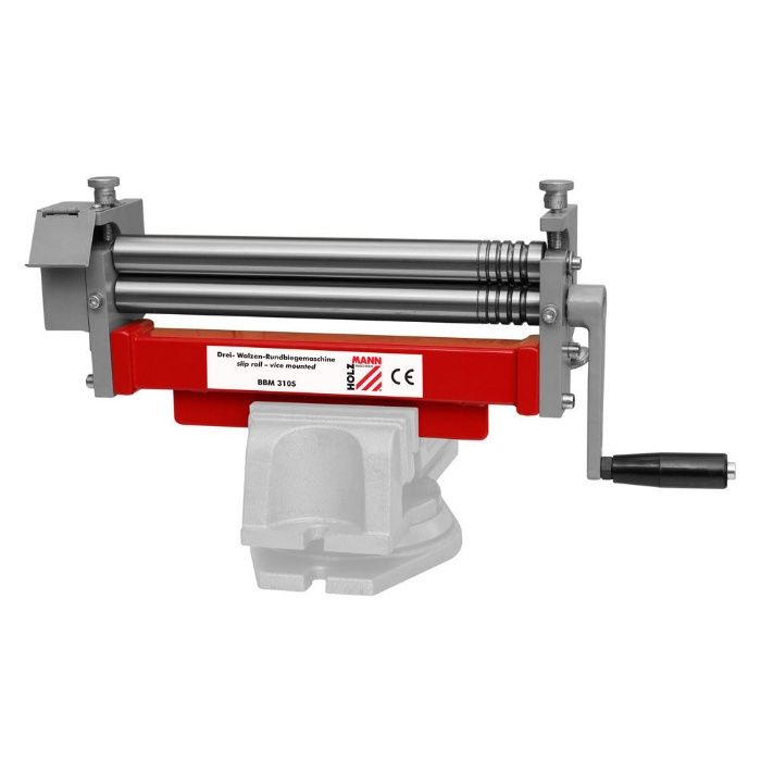 Calandra portátil de 3 rolos para torno bancada p/ enrolar chapa