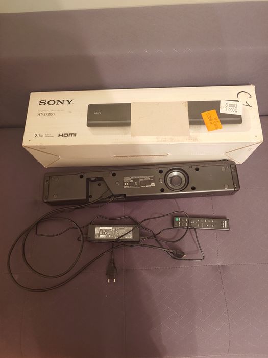 Soundbar Sony HT-SF200 wbudowany subwoofer.