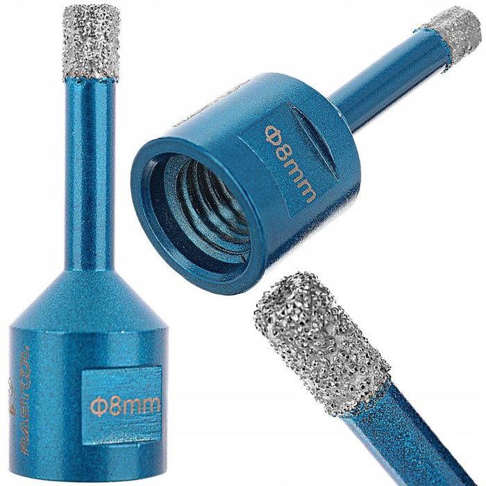Wiertło Diamentowe Koronka Do Twardego Gresu M14 Otwornica 8mm Na Such