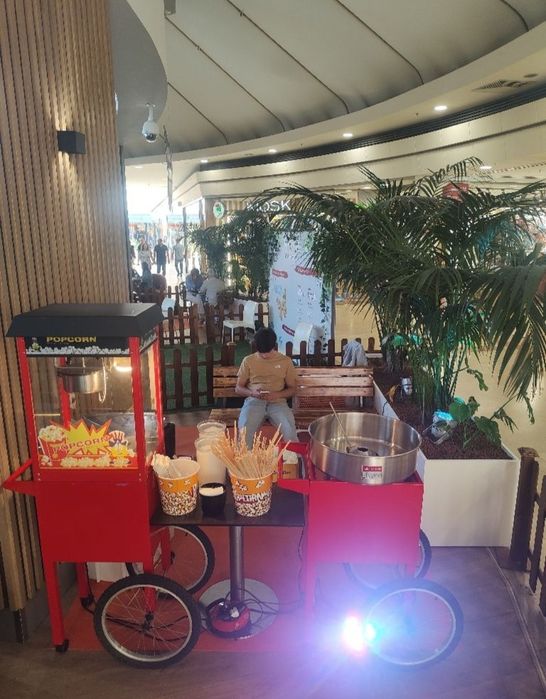 Carrinhos Pipocas e Algodão doce