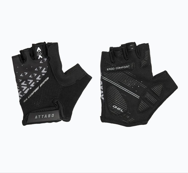 Rękawiczki rowerowe dziecięce ATTABO Vito JRB gel shock proof czarny