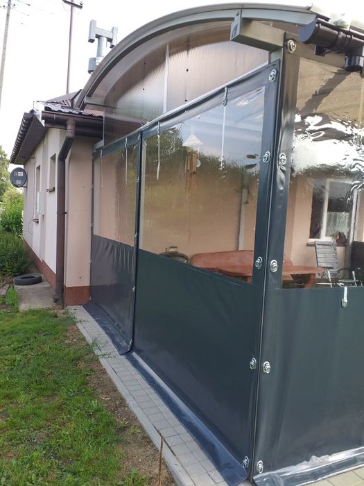 Plandeki  na taras altane ogródek piwny