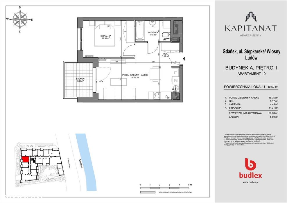 2-pokojowe mieszkanie 39 m² + balkon - Widok 2