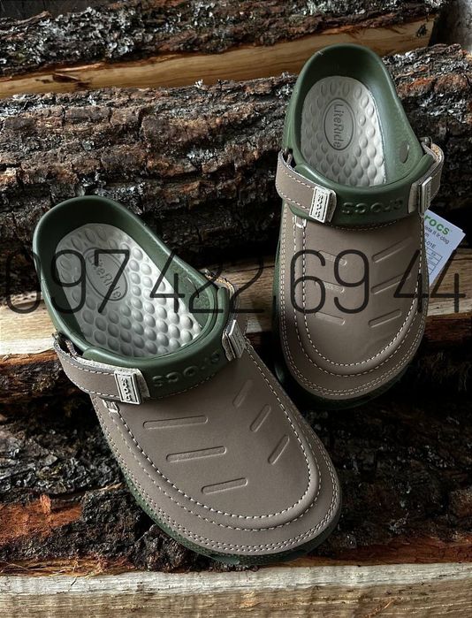 Чоловічі Крокси Сабо Crocs Yukon LiteRide Clog Army/Black Crocs Крокси