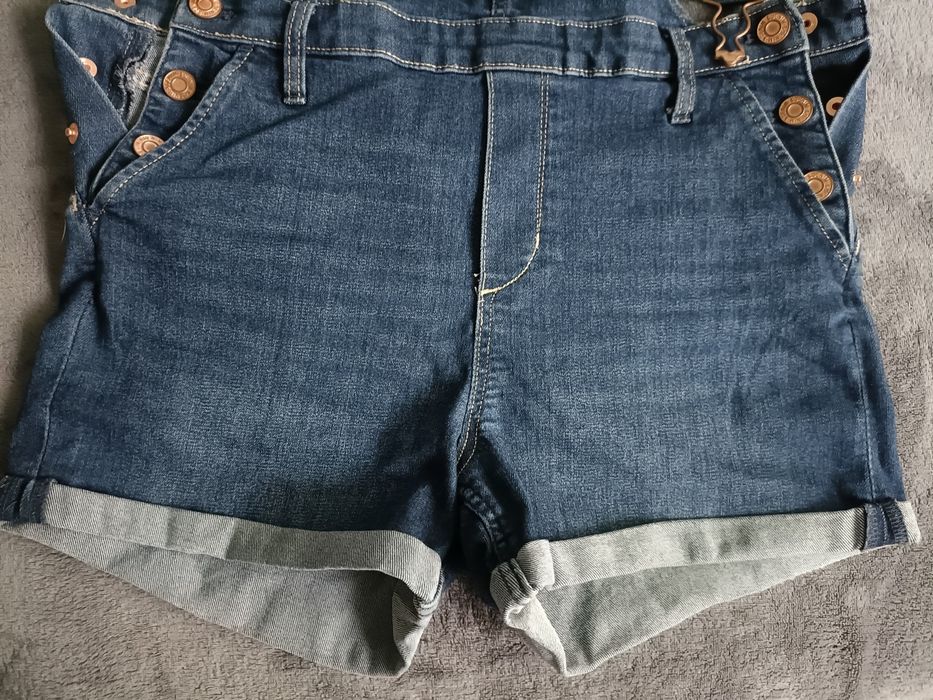Dżinsowe dziecięce ogrodniczki h&m