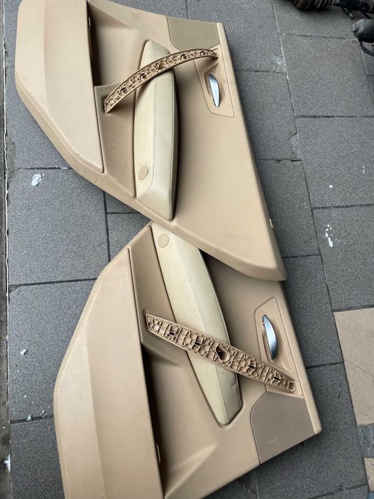 Bmw x3 e83 skóra krem komplet foteli boczki Europa przed lift lędźwie