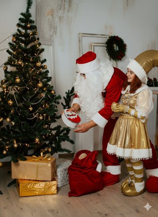 Аніматор на Новий рік, Санта, Миколай, Ельза, Олаф, ельф, Грінч, відео