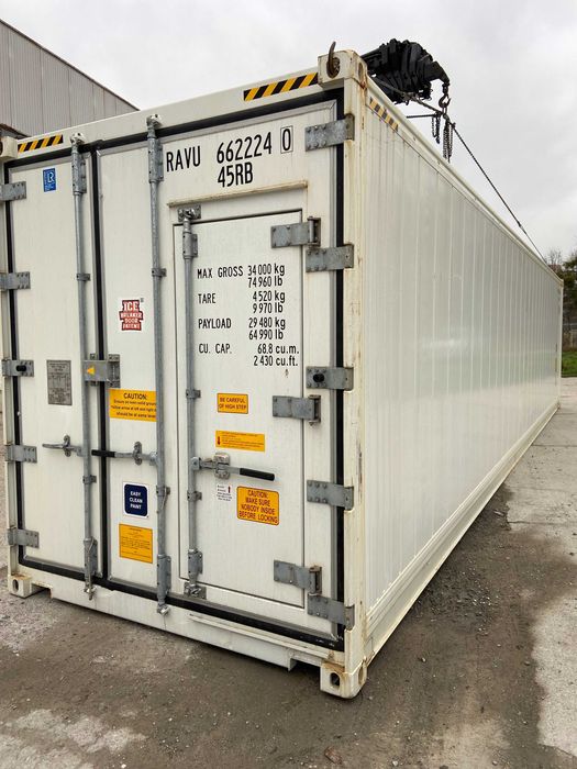 Wynajem kontenera chłodniczego chłodnia  40'HCRF 12m mroźnia / KK