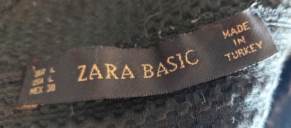 Saia Preta Travada Zara