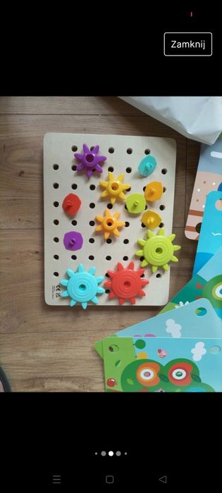 Układanka sensoryczna 18m+ 6plansz