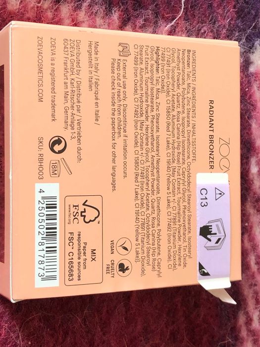 Zoeva Radiant Bronzer Highlighter, Lumi 0.3, bronzer / rozświetlacz