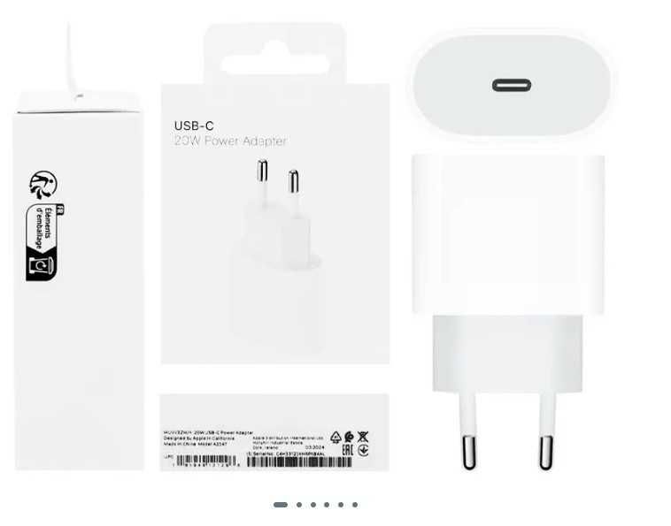 Ładowarka iPhone Apple 20W USB-C  Szybka Kostka NOWA  Zasilacz ładowarka iPhone ładowarka iPhone