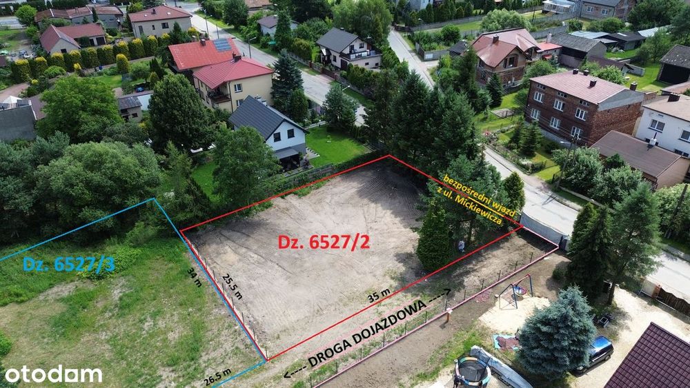 Atrakcyjna nieruchomość działki budowlane Chruszczobród Mickiewicza