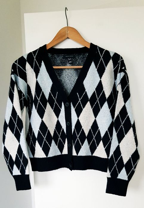 New Look sweter/kardigan, wzór  w romby