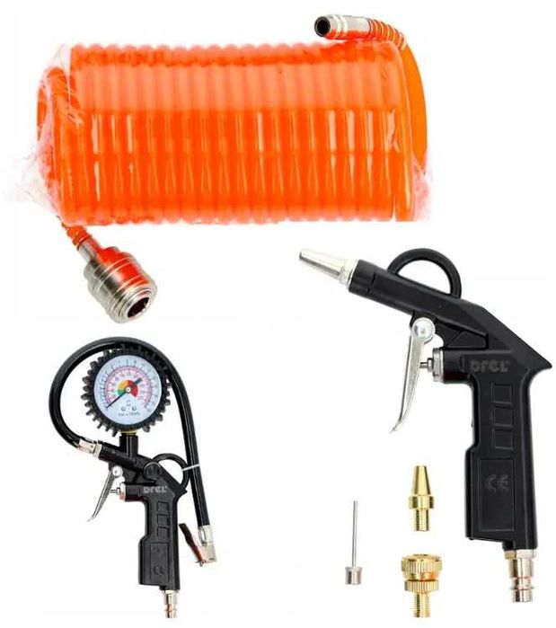 Набір пневмоінструментів для компресора 6в1 Drel шланг 5 м сопло 20 мм