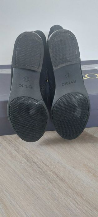 Ryłko Relax czarne welurowe kozaki