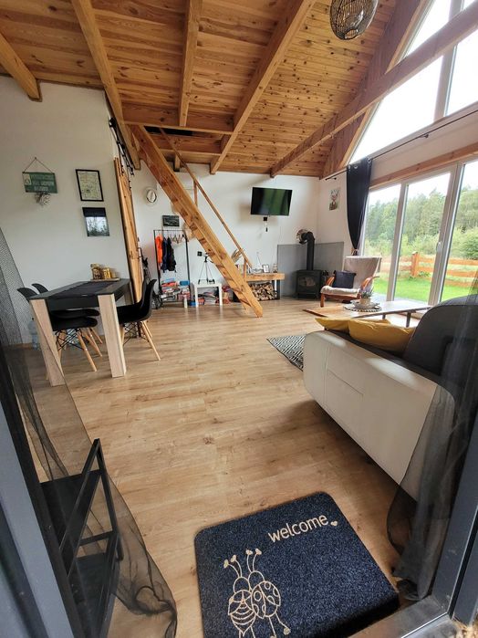Miodowy Domek Sauna, Jacuzzi, Rybki,Las, Rowery,Sup
