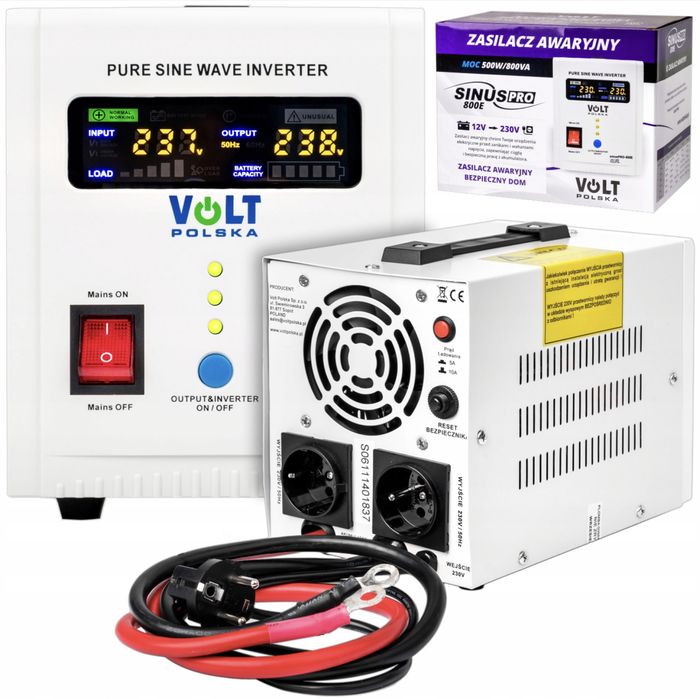 Безперебійник живлення Volt Polska SINUS PRO 1500w 1500 E + акумулятор AGM 12V 100 Ah