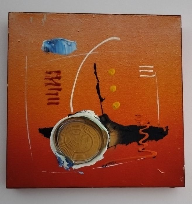 Conjunto de 4 quadros a óleo