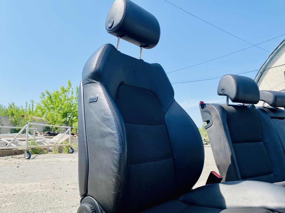 Салон S-line Recaro Шкіра Audi A6 C6 Спортивний Ауді Розборка